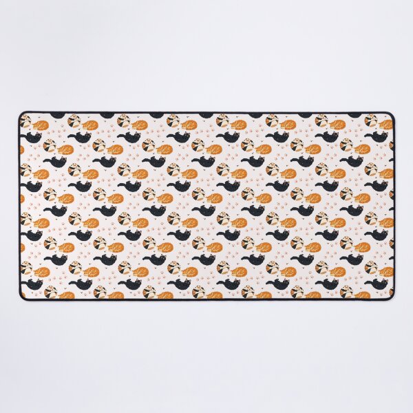 Item preview, Sleeping cats and paw prints motif designed and sold by LoaneR.
