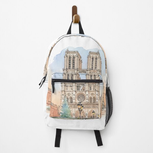 Artikelvorschau, Notre-Dame-Kathedrale, Paris, Frankreich, Aquarellkunst entworfen und verkauft von NareArt.