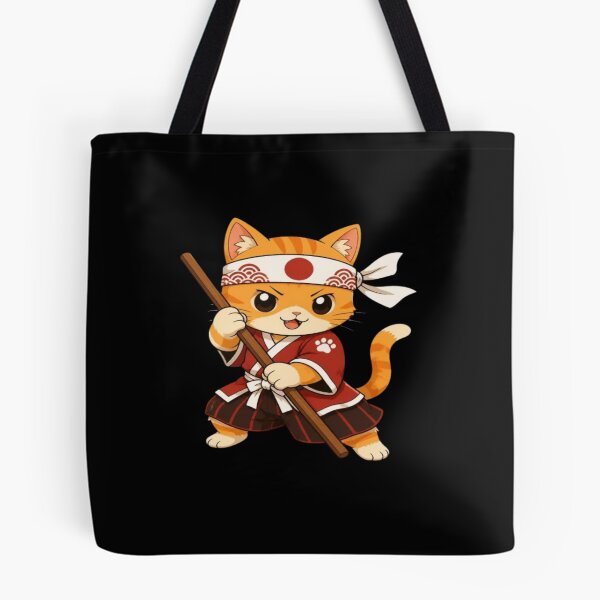 Item preview, Kawaii Samurai Cat Japanese Martial Arts designed and sold by creativerooney.