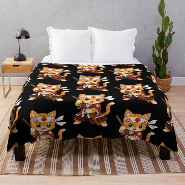 Item preview, Kawaii Samurai Cat Japanese Martial Arts designed and sold by creativerooney.