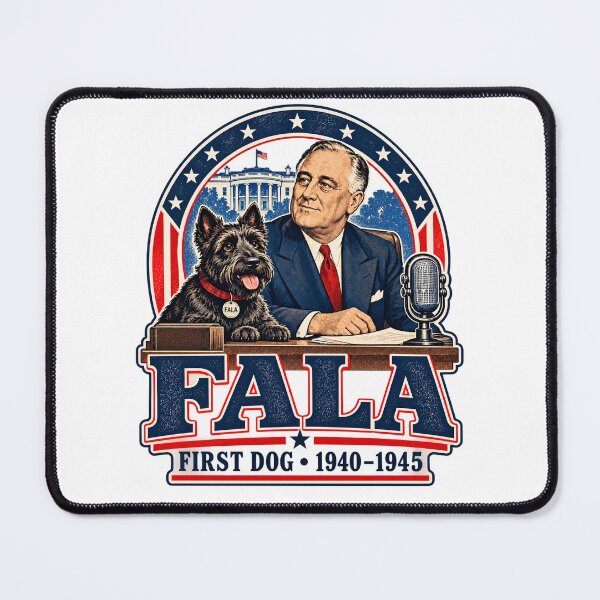Item preview, Fala – FDR’s Famous Scottish Terrier designed and sold by Past in Threads.
