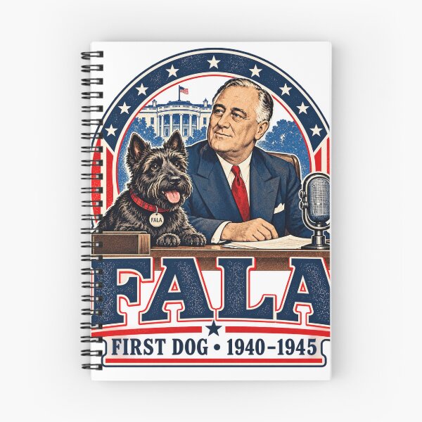 Item preview, Fala – FDR’s Famous Scottish Terrier designed and sold by Past in Threads.