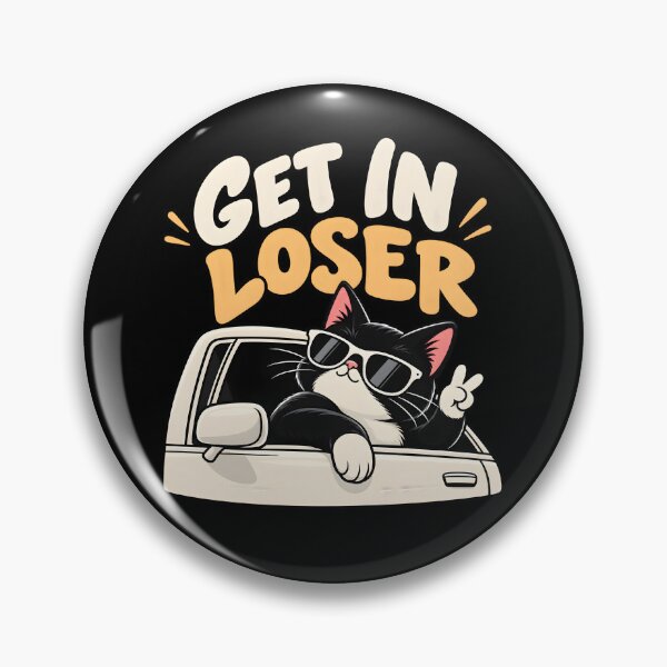 Item preview, Get In Loser Funny Cat Road Trip Design designed and sold by MR-HOOBY.