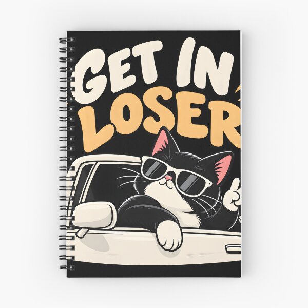 Item preview, Get In Loser Funny Cat Road Trip Design designed and sold by MR-HOOBY.