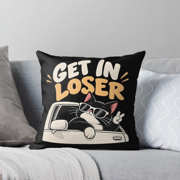 Item preview, Get In Loser Funny Cat Road Trip Design designed and sold by MR-HOOBY.