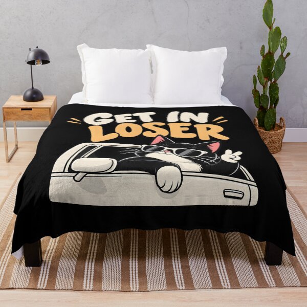 Item preview, Get In Loser Funny Cat Road Trip Design designed and sold by MR-HOOBY.