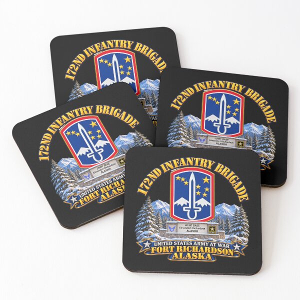 Artikelvorschau, 172. Infanteriebrigade – Fort Richardson, Alaska – 3D – Erweiterte Version entworfen und verkauft von Military Insignia Products.