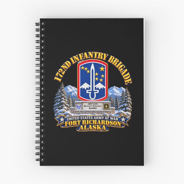Artikelvorschau, 172. Infanteriebrigade – Fort Richardson, Alaska – 3D – Erweiterte Version entworfen und verkauft von Military Insignia Products.