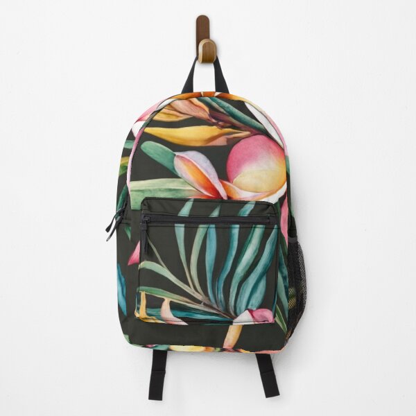 Item preview, Plumeria and Slender Leaves on Black designed and sold by BeachWhisper.