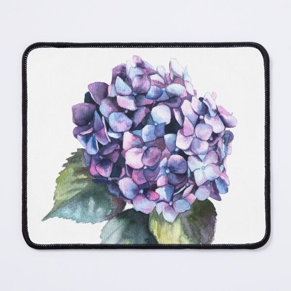 Item preview, Purple hydrangea watercolor botanical floral art print flower wall decor designed and sold by art-tee-ua.