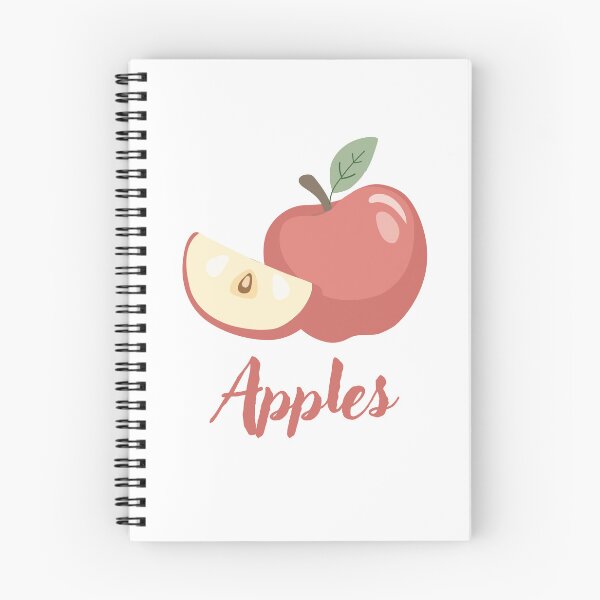 Item preview, Fresh Red Apple Slice Cursive  designed and sold by BetweenForms.