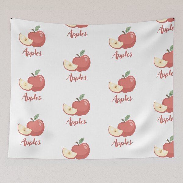 Item preview, Fresh Red Apple Slice Cursive  designed and sold by BetweenForms.