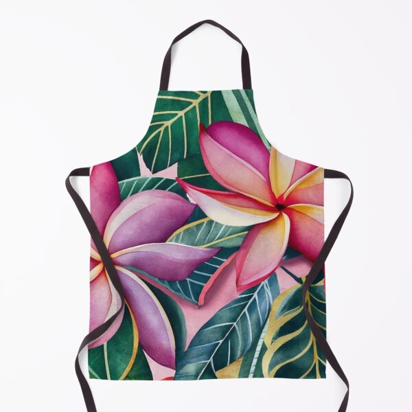 Item preview, Large Pink Plumeria in Dense Foliage designed and sold by BeachWhisper.