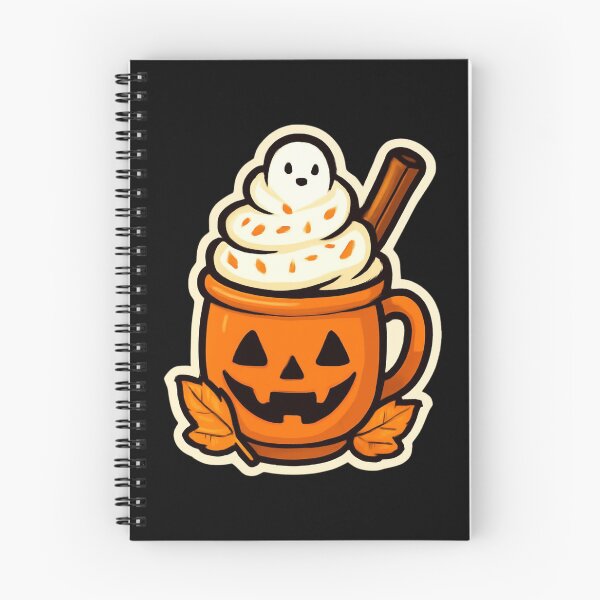 Item preview, Spooky Ghost Pumpkin Spice Latte - Cozy Autumn Halloween Coffee Mug Sticker designed and sold by UnripeAlmond.