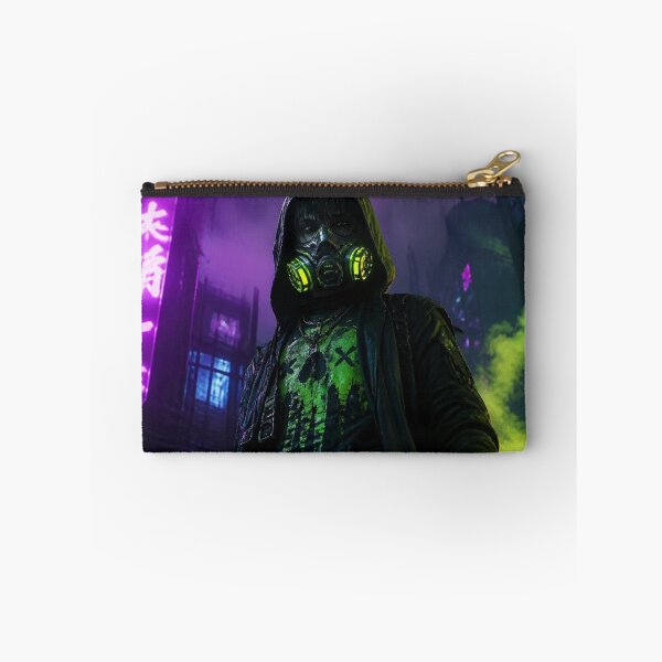Item preview, Toxic Green Skull Streetwear Punk - Biomechanics Resistance designed and sold by LazyDayzCo.