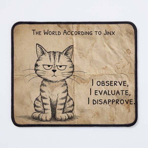 Item preview, I Observe, I Evaluate, I Disapprove designed and sold by Murfi & Jinx By Theo Roman.