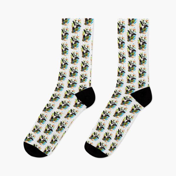 Item preview, Cool Skateboarder Panda With Sunglasses Doing Trick designed and sold by Catchy-Couture.