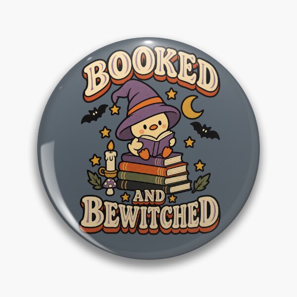 Item preview, Booked and Bewitched Kawaii Witch Duck Reading designed and sold by  MAD's Recreation Studio.