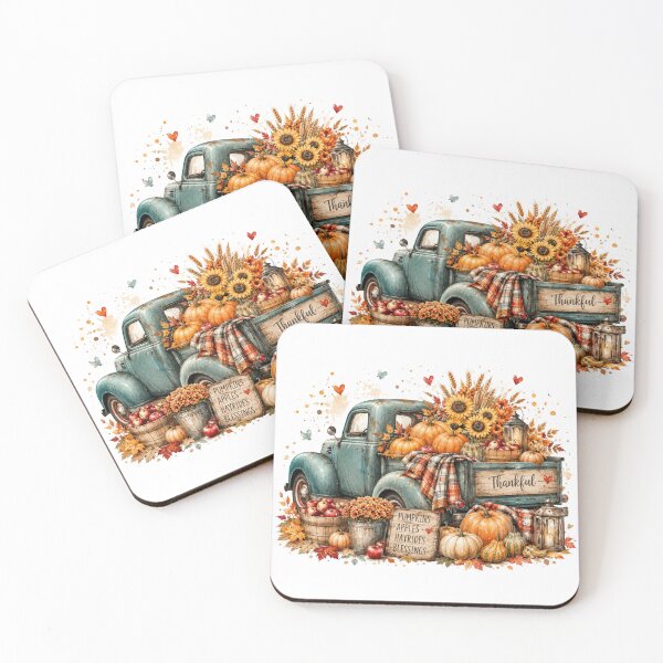 Item preview, Rustic Fall Truck | Pumpkin Hayrides Apples & Blessings Farmhouse Autumn Design designed and sold by Uniquememorable.