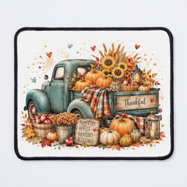 Item preview, Rustic Fall Truck | Pumpkin Hayrides Apples & Blessings Farmhouse Autumn Design designed and sold by Uniquememorable.