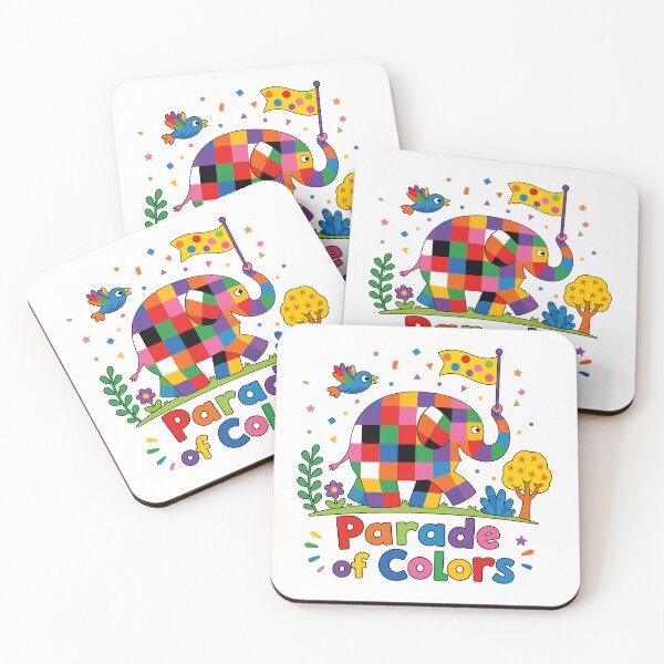 Item preview, Elmer Parade of Colors Adventure designed and sold by HappyToons Shop.
