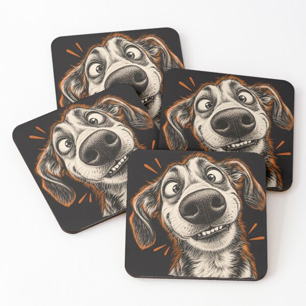 Item preview, Goofy Dog Close-Up With Big Nose designed and sold by AwesomeBeyondLimits.