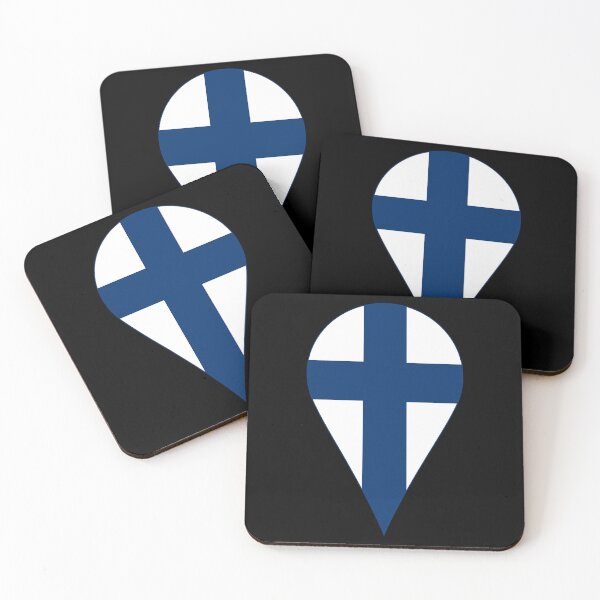 Item preview, Finland Flag Location Pin Map Marker | Finnish Destination GPS Icon designed and sold by NTGUILTY.