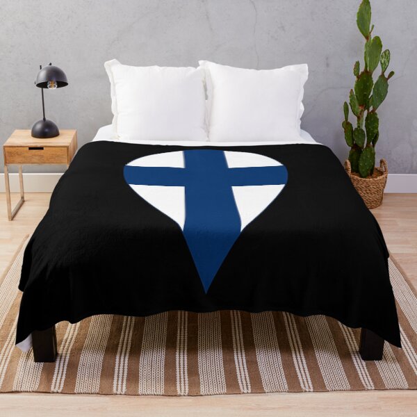 Item preview, Finland Flag Location Pin Map Marker | Finnish Destination GPS Icon designed and sold by NTGUILTY.
