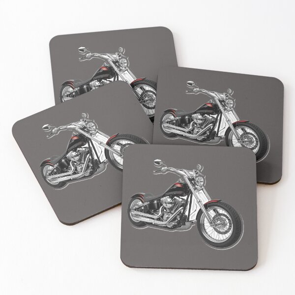 Item preview, Classic Chopper Motorcycle Digital Illustration designed and sold by MargaretPolanco.