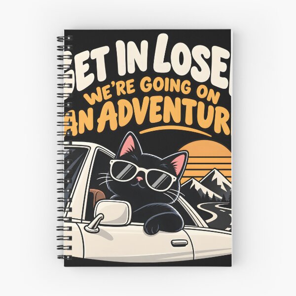 Item preview, Get In Loser Adventure Cat Road Trip Design designed and sold by MR-HOOBY.