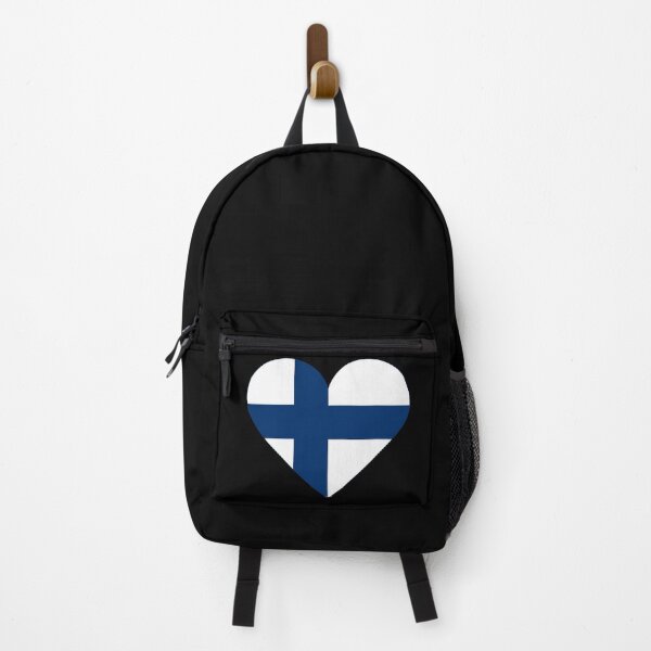 Aperçu de l'œuvre Drapeau finlandais en forme de cœur | Symbole patriotique « J'aime la Finlande » créée et vendue par NTGUILTY.