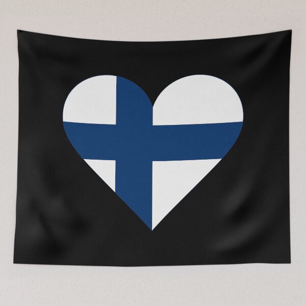 Item preview, Finland Heart Flag Graphic | I Love Finland Patriotic Symbol designed and sold by NTGUILTY.