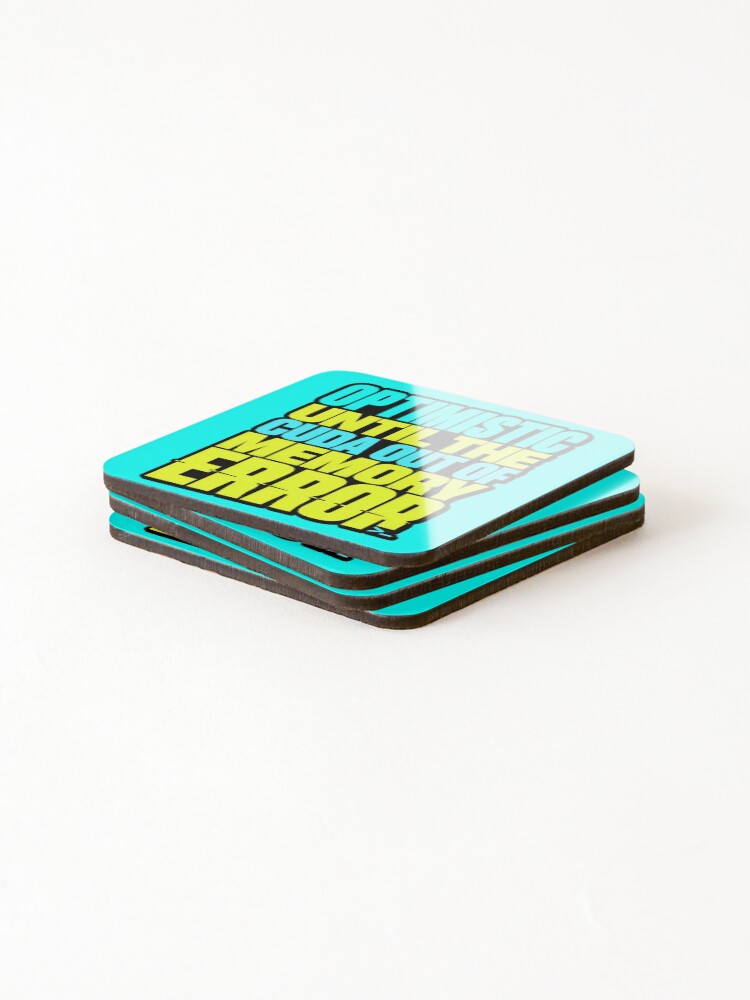 Thumbnail 4 of 5, Coasters (Set of 4), Funny CUDA Memory Error Machine Learning designed and sold by Fun2Fentastic.