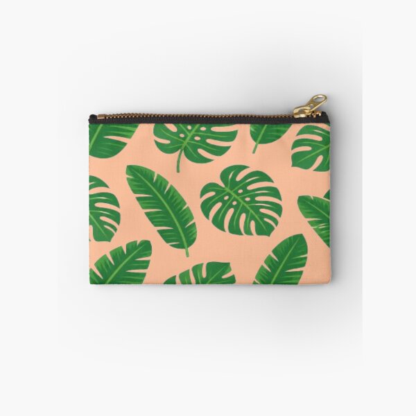 Item preview, Tropical Monstera Palm Leaves Botanical Pattern designed and sold by creativerooney.