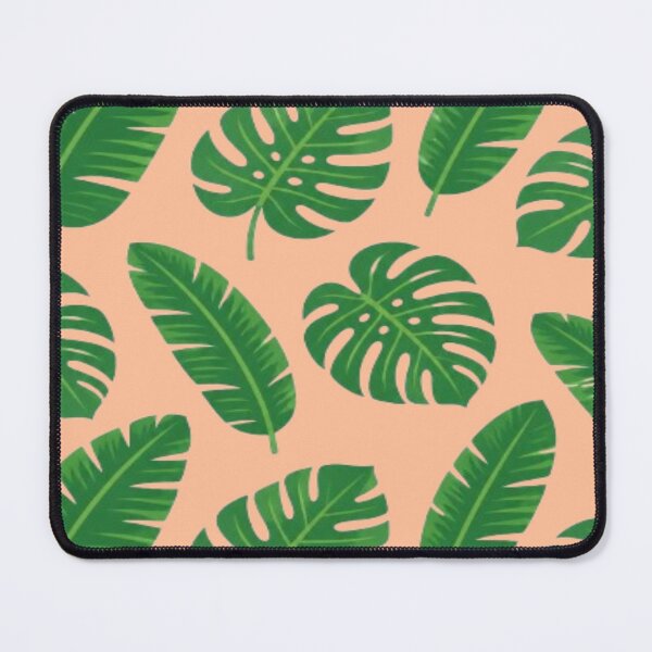 Item preview, Tropical Monstera Palm Leaves Botanical Pattern designed and sold by creativerooney.