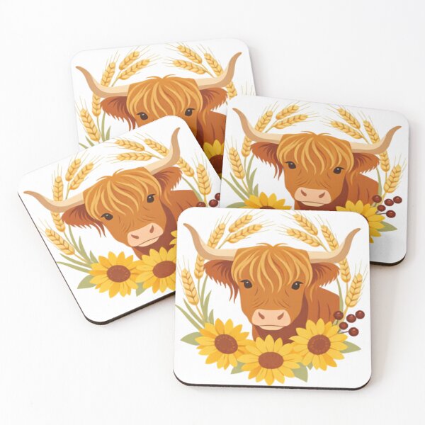 Item preview, Highland Cow & Sunflowers designed and sold by DumpsterSage.