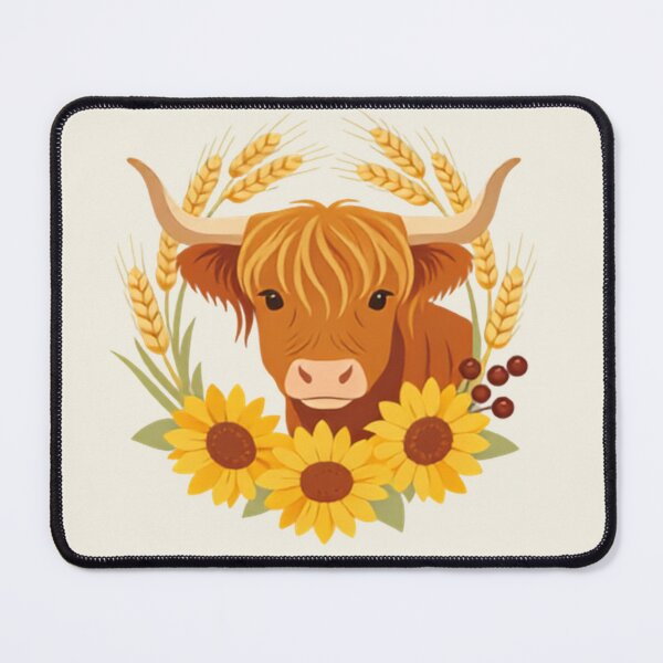 Item preview, Highland Cow & Sunflowers designed and sold by DumpsterSage.