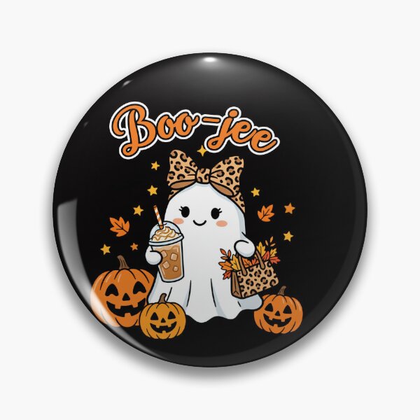 Item preview, Halloween Boo JEE Ghost Pumpkin Coffee Leopard  designed and sold by w66aboo.