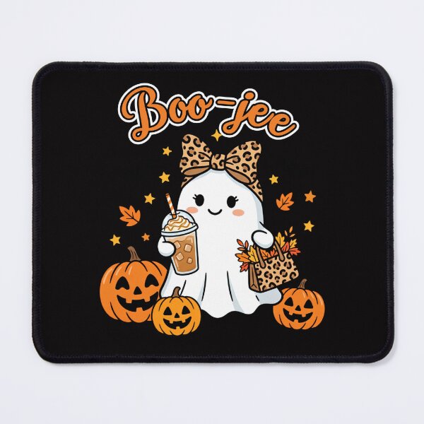 Item preview, Halloween Boo JEE Ghost Pumpkin Coffee Leopard  designed and sold by w66aboo.