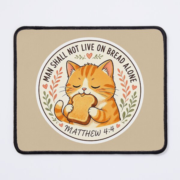 Item preview, Matthew 4:4 Man Shall Not Live On Bread Alone designed and sold by plushism.
