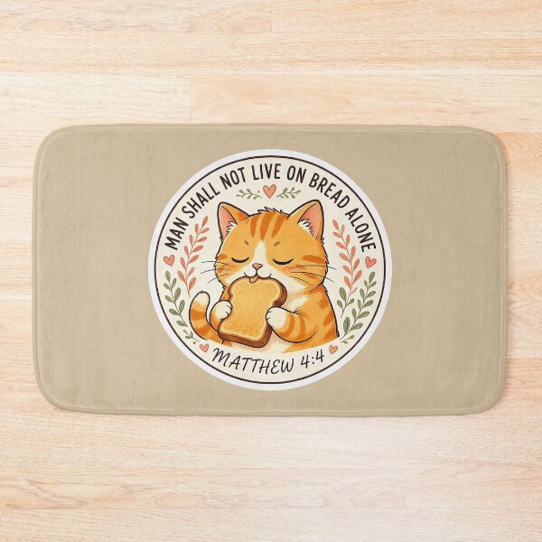 Item preview, Matthew 4:4 Man Shall Not Live On Bread Alone designed and sold by plushism.