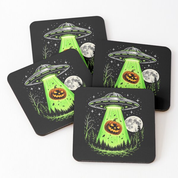 Item preview, UFO Beaming Up a Pumpkin designed and sold by SignumShop.