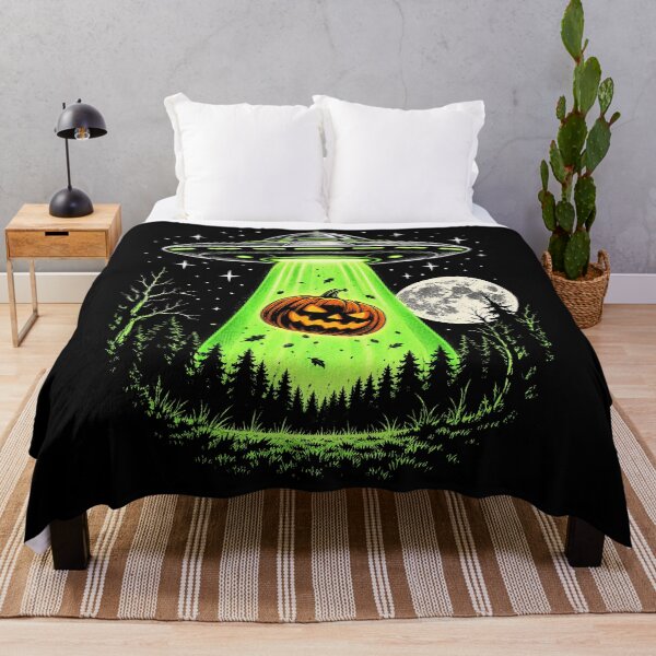 Item preview, UFO Beaming Up a Pumpkin designed and sold by SignumShop.