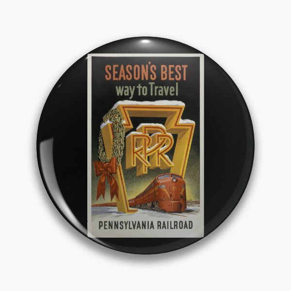 Item preview, Vintage Pennsylvania Railroad travel poster designed and sold by stevepaint.