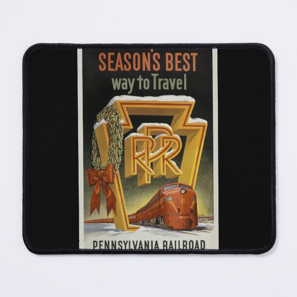 Item preview, Vintage Pennsylvania Railroad travel poster designed and sold by stevepaint.