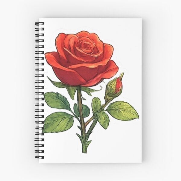 Item preview, Red Rose Realistic Botanical Sticker designed and sold by Sepia soul.