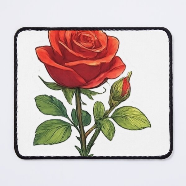 Item preview, Red Rose Realistic Botanical Sticker designed and sold by Sepia soul.