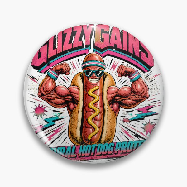 Item preview, Glizzy Gains Muscular Hot Dog Flexing Fitness Humor designed and sold by chattsuede.
