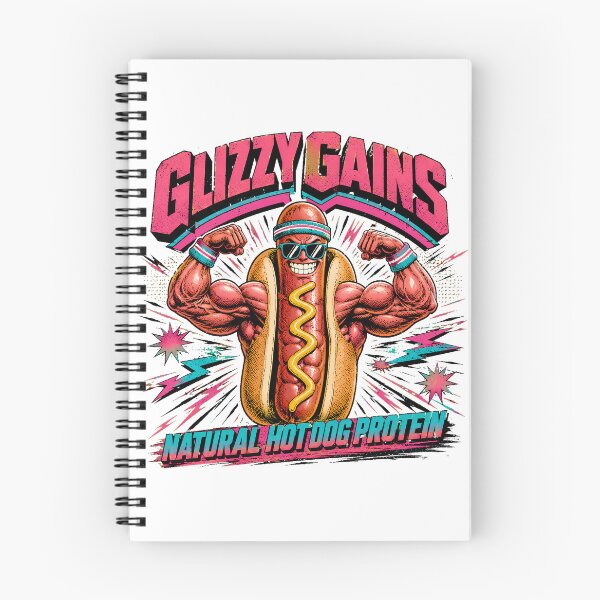 Item preview, Glizzy Gains Muscular Hot Dog Flexing Fitness Humor designed and sold by chattsuede.