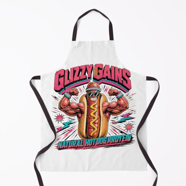 Item preview, Glizzy Gains Muscular Hot Dog Flexing Fitness Humor designed and sold by chattsuede.